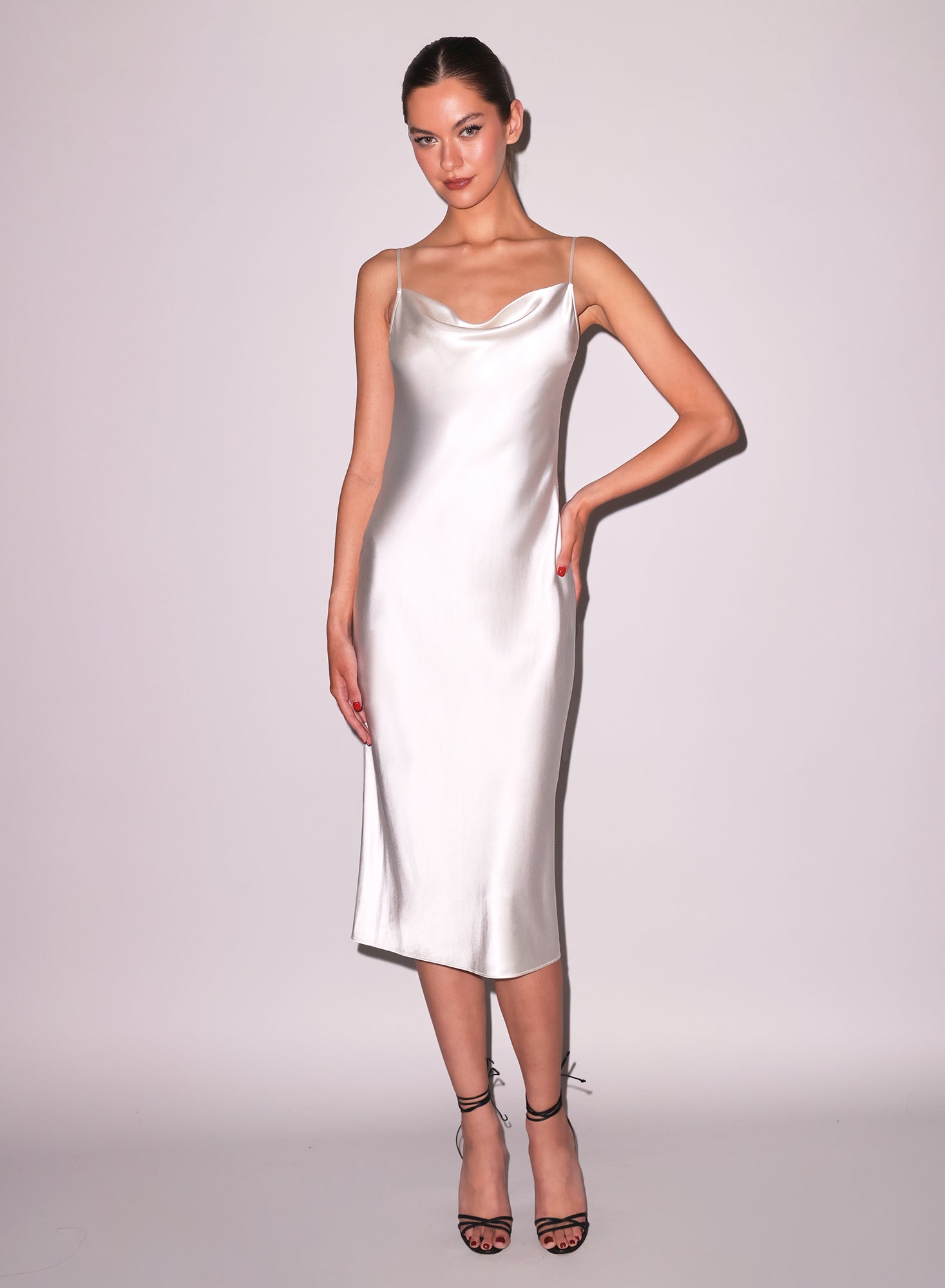 Cowl Neck Slip Dress